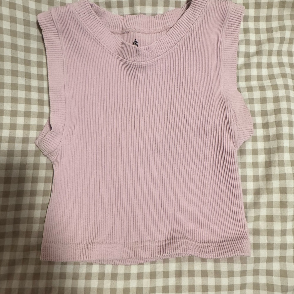 Pink workout top
